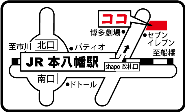 本八幡駅前整骨院マップ